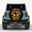 I Scout Like A Girl Try To Keep Up Car Spare Tire Cover