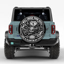 I Will Crush Your Skull Like A Clam On My Tummy Spare Tire Cover
