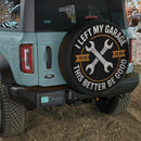 Mechanic I Left The Garage Jeep Car Spare Tire Cover