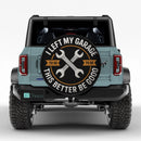 Mechanic I Left The Garage Jeep Car Spare Tire Cover