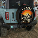 I'm Sexy And I Tow It Car Spare Tire Cover With Camera Hole