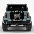 Old Classic Jeep Car Spare Tire Cover