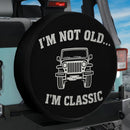 Old Classic Jeep Car Spare Tire Cover