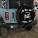 Old Classic Jeep Car Spare Tire Cover