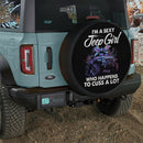 Purple I am A Sexy Jeep Girl Who Happens To Cuss A Lot Car Spare Tire Cover