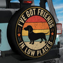 Dachshund Friends In Low Places Car Spare Tire Cover