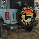 Dachshund Friends In Low Places Car Spare Tire Cover
