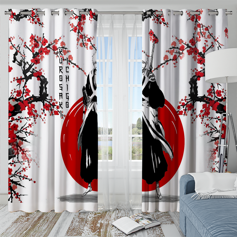 Ichigo Bleach Anime Japan Style Window Curtain