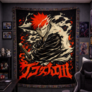 Ichigo Kurosaki Forn Bleach Woven Throw Blanket