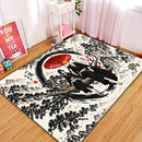 Ichigo Kurosaki x Rukia Kuchiki Bleach Japan Ink Style Rectangular Area Rug