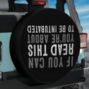 If You Can Read This Car Spare Tire Cover With Camera Hole