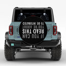 If You Can Read This Car Spare Tire Cover With Camera Hole