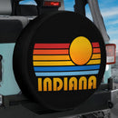 Sunset Retro Indiana Car Spare Tire Cover
