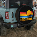 Sunset Retro Indiana Car Spare Tire Cover