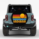 Sunset Retro Indiana Car Spare Tire Cover
