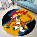 Infernape Pokemon Round Rug