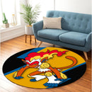 Infernape Pokemon Round Rug