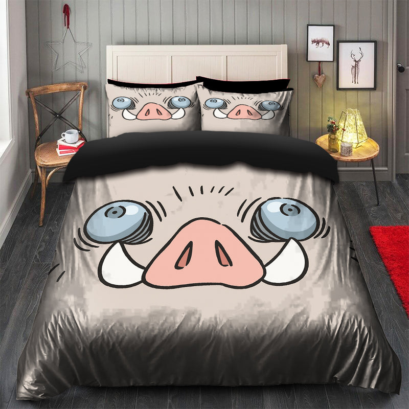 Inosuke Hashibira Face Demon Slayer Bedding Set