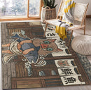 Japan Inosuke Demon Slayer Rectangular Area Rug