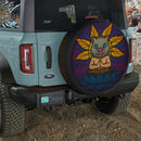 Yoga Meditation Mandala Inosuke Demon Slayer Stained Glass Jeep Car Spare Tire Cover