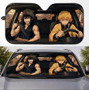 Inosuke Hashibira x Zenitsu Agatsuma Demon Slayer Car Auto Sunshades
