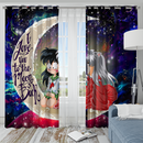 Inuyasha Love You To The Moon Galaxy Window Curtain