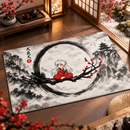Inuyasha Japan Ink Style Rectangular Area Rug