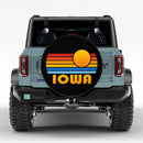 Sunset Retro Lowa Car Spare Tire Cover