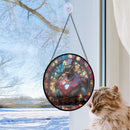 Iron Man Round Stained Glass Suncatcher