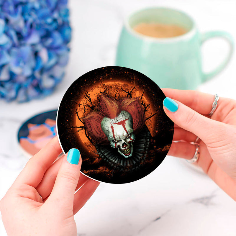 It Horror Movie Moonlight Ceramic Decor Coaster - Gift Idea