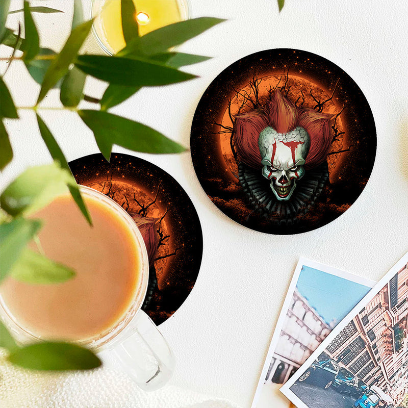 It Horror Movie Moonlight Ceramic Decor Coaster - Gift Idea