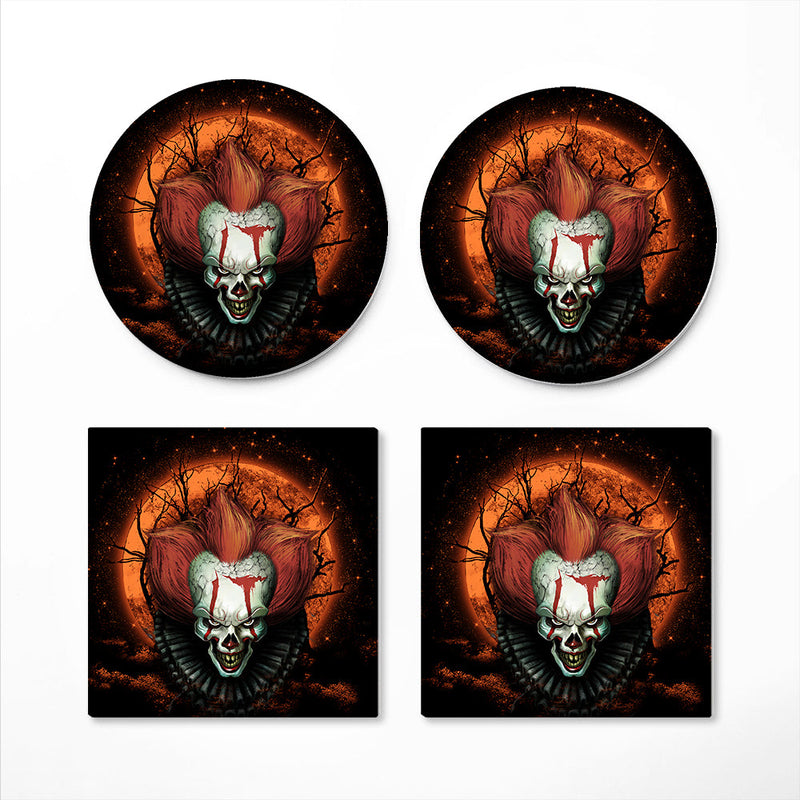 It Horror Movie Moonlight Ceramic Decor Coaster - Gift Idea