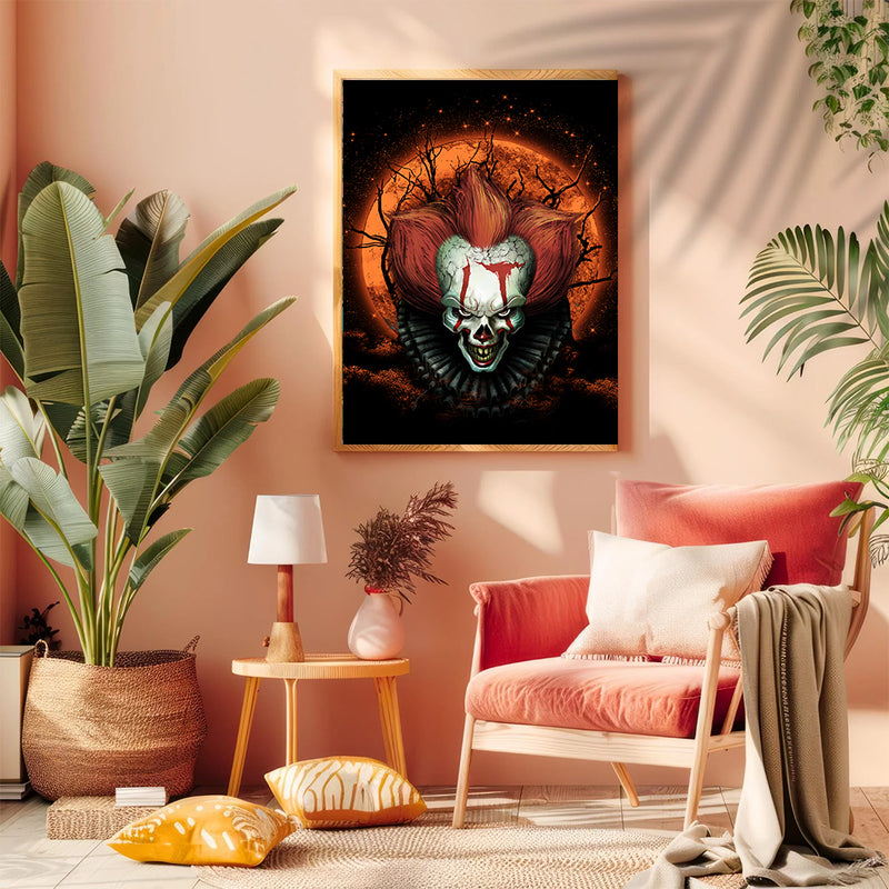 It Horror Movie Moonlight - Living Room - Canvas Wall Art - Print - Wall Decor