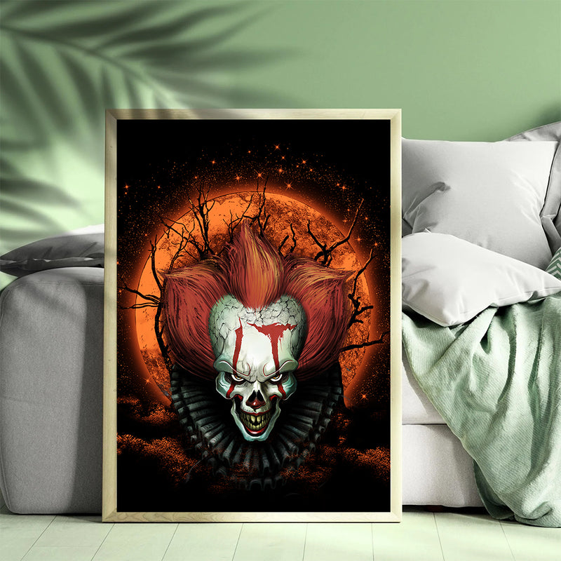 It Horror Movie Moonlight - Living Room - Canvas Wall Art - Print - Wall Decor