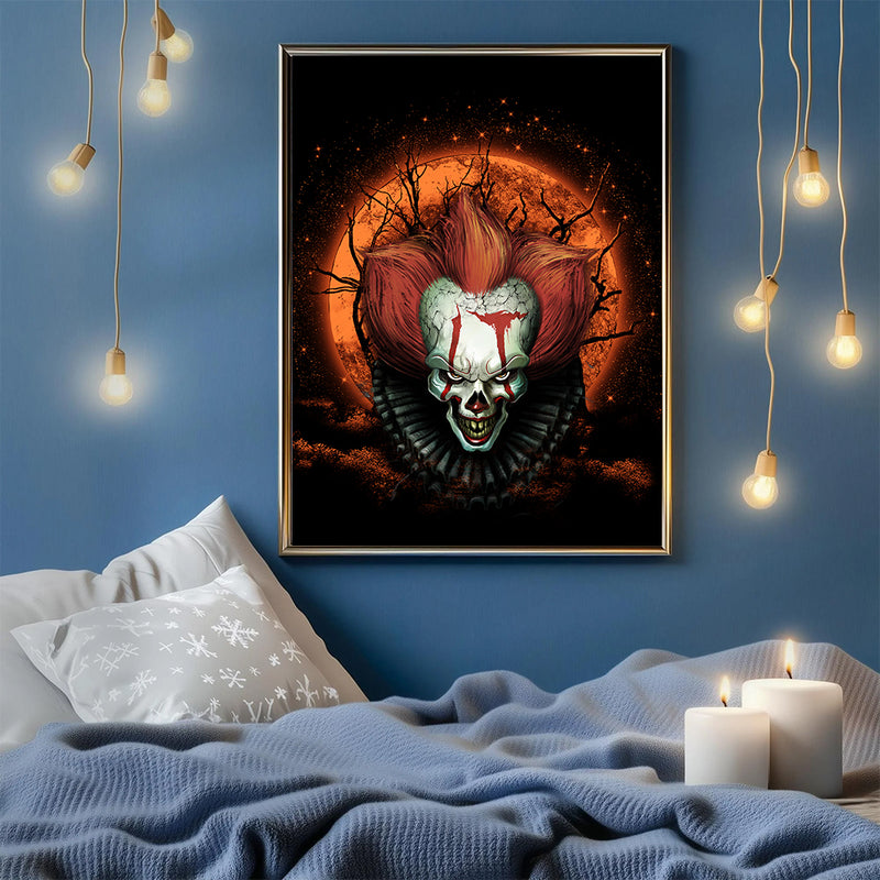 It Horror Movie Moonlight - Living Room - Canvas Wall Art - Print - Wall Decor