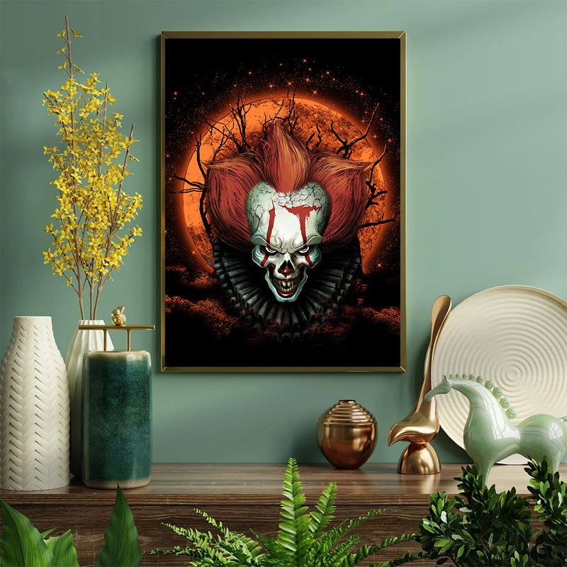 It Horror Movie Moonlight - Living Room - Canvas Wall Art - Print - Wall Decor