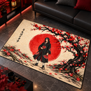 Itachi Uchiha Cherry Blossom Rectangular Area Rug