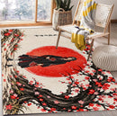 Itachi Uchiha Cherry Blossom Rectangular Area Rug
