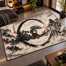 Itachi Uchiha Japan Ink Style Rectangular Area Rug