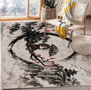 Itachi Uchiha Japan Ink Style Rectangular Area Rug