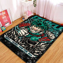 Izuku Midoriya In Anime My Hero Academia Rectangular Area Rug