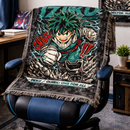 Izuku Midoriya In Anime My Hero Academia Woven Throw Blanket