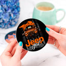 Jeep Girl Orange Ceramic Decor Coaster - Gift Idea