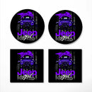 Jeep Girl Purple Ceramic Decor Coaster - Gift Idea