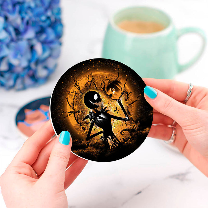 Jack Skellington Nightmare Before Christmas Moonlight Ceramic Decor Coaster - Gift Idea