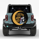 Jack And Sally I Love You To The Moon And Back Car Spare Tire Cover