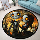Iron Man Stained Glass Round Rug