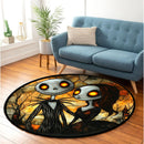 Iron Man Stained Glass Round Rug