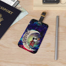 Jack Skellington Nightmare Before Christmas Love You To The Moon Galaxy Luggage Tag