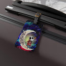 Jack Skellington Nightmare Before Christmas Love You To The Moon Galaxy Luggage Tag